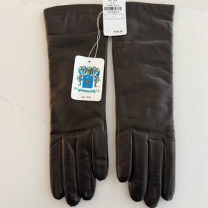Portolano Black Leather Gloves